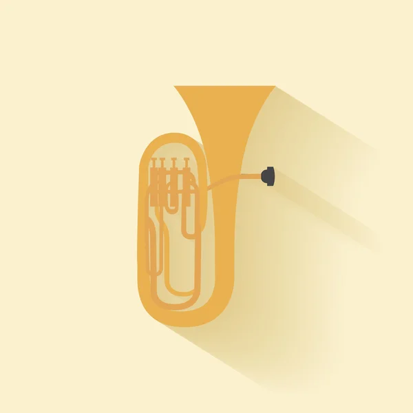 Instrument de musique abstrait — Image vectorielle