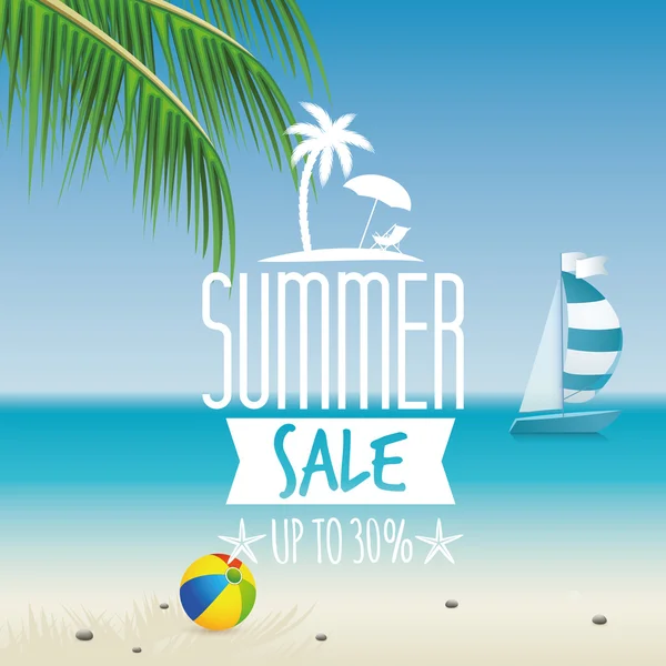 Summer Sale label — Stock Vector