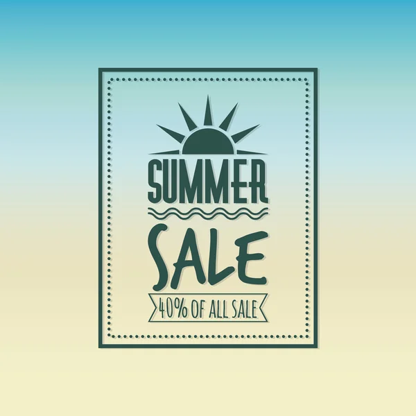 stock vector Summer Sale label