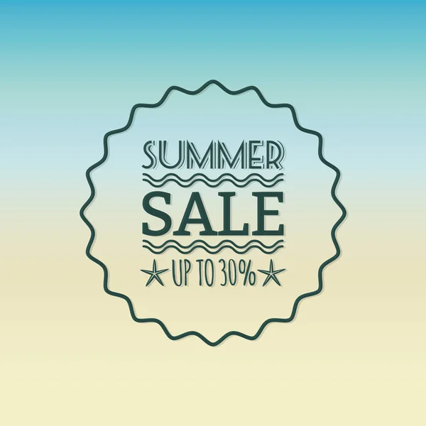Etiqueta de venda de verão — Vetor de Stock
