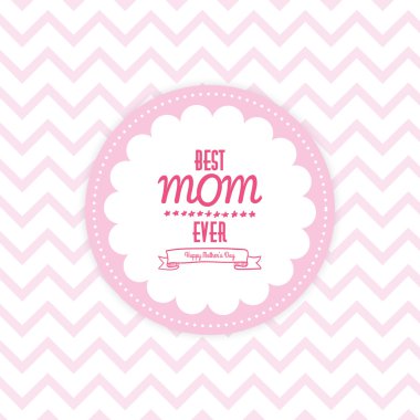 Anneler günü etiketi