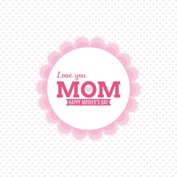 Étiquette fête des mères — Image vectorielle