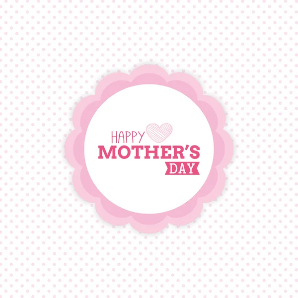 Muttertags-Etikett — Stockvektor