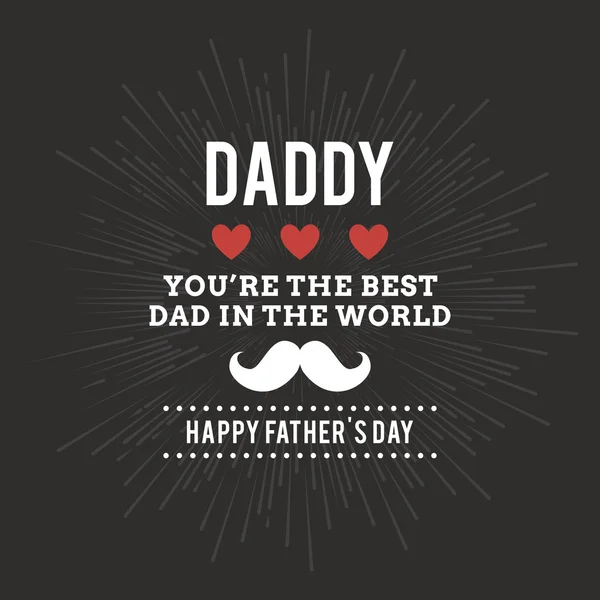 Father day label — Stock Vector