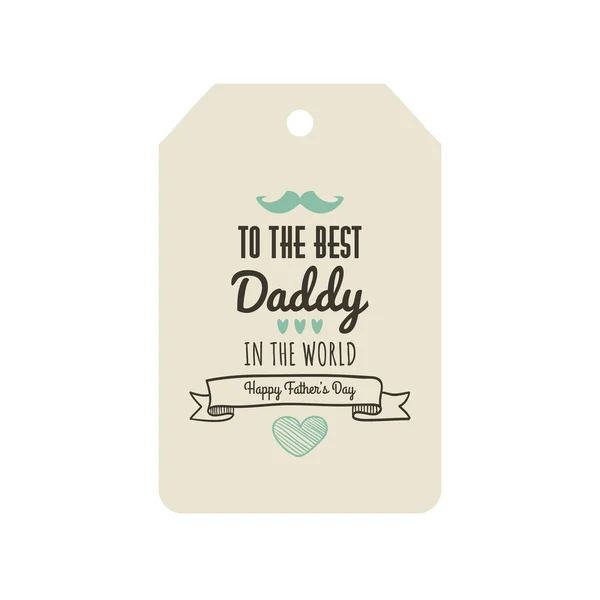 Father day label — Stock Vector