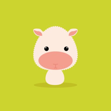 Sevimli çizgi film yaban koyunu