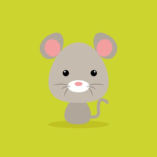 Söta tecknade vilda musen — Stock vektor