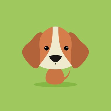 Cute karikatür köpek