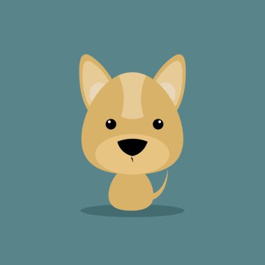 Cute karikatür köpek