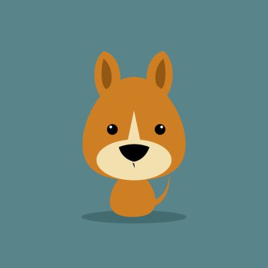 Cute karikatür köpek