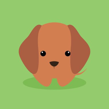 Cute karikatür köpek