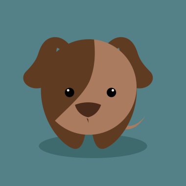 Cute karikatür köpek