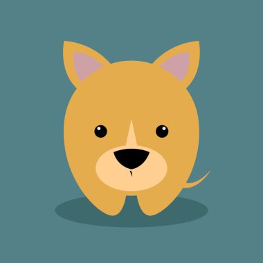 Cute karikatür köpek