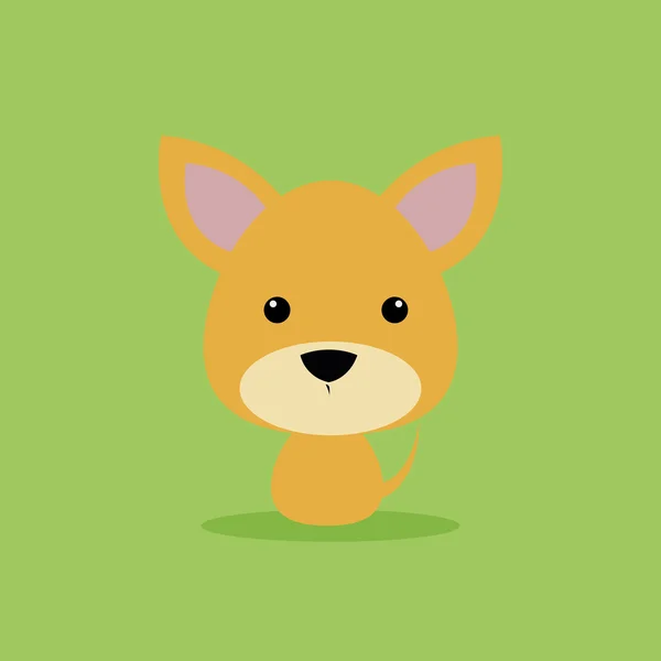 Lindo perro de dibujos animados — Vector de stock