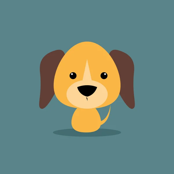 Симпатичный мультяшный пес — стоковый вектор