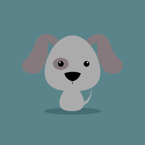 Lindo perro de dibujos animados — Vector de stock