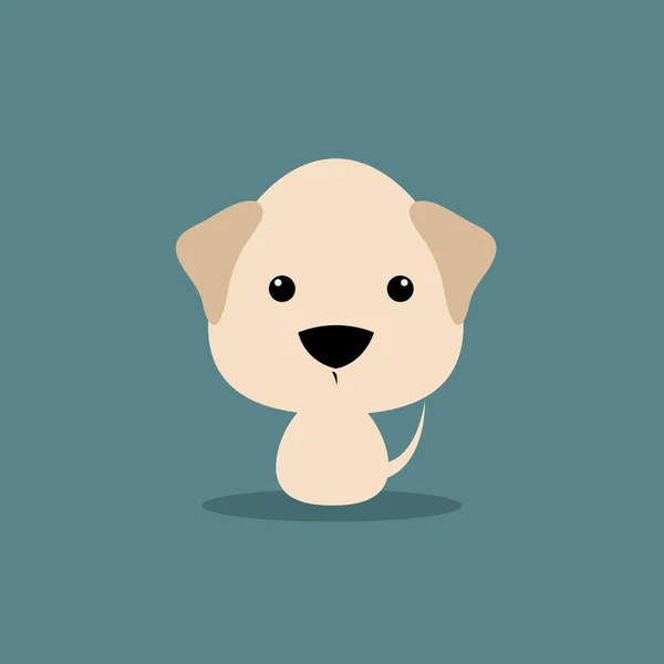 Lindo perro de dibujos animados — Vector de stock