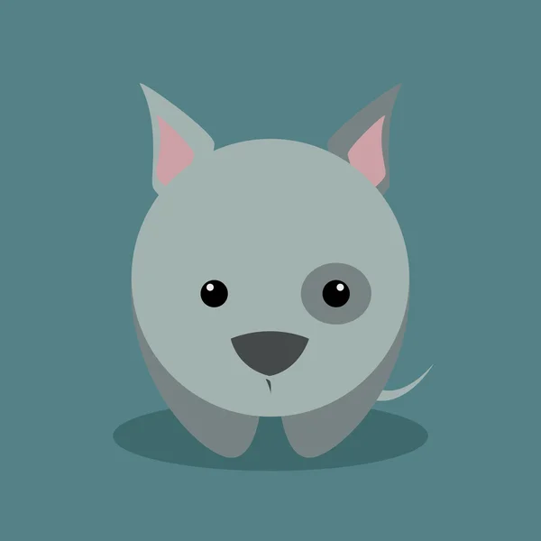 Lindo perro de dibujos animados — Vector de stock