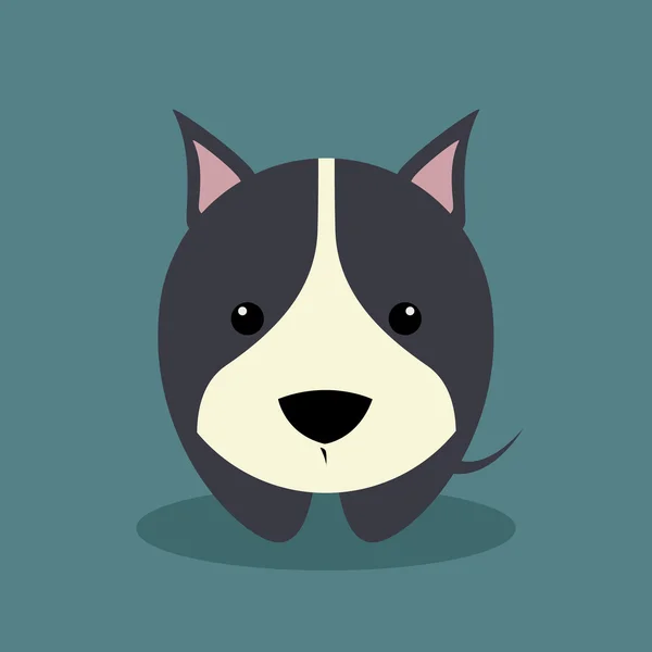 Lindo perro de dibujos animados — Vector de stock