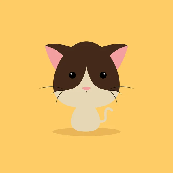 かわいい漫画猫 — ストックベクタ