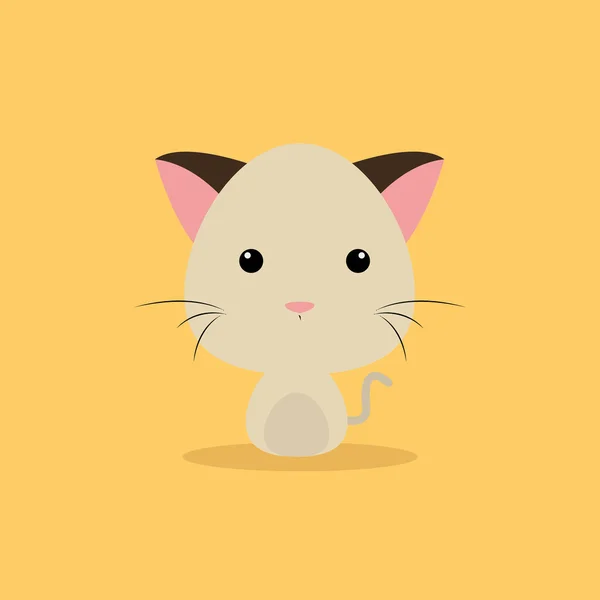 Милий мультфільму кіт — стоковий вектор