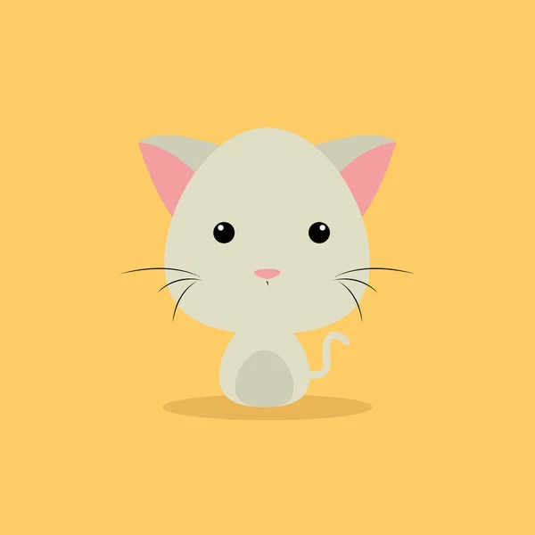 Leuke tekenfilm kat — Stockvector