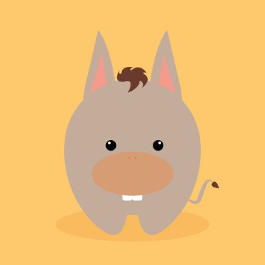 Sevimli çizgi eşek