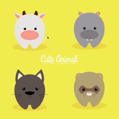 Sevimli çizgi film hayvanları