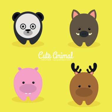 Sevimli çizgi film hayvanları