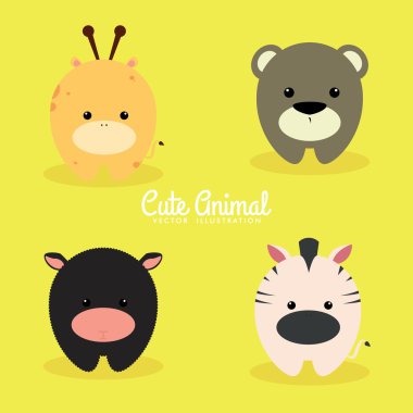 Sevimli çizgi film hayvanları