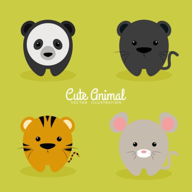 Sevimli çizgi film hayvanları