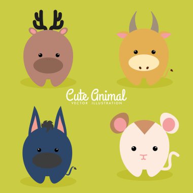 Sevimli çizgi film hayvanları