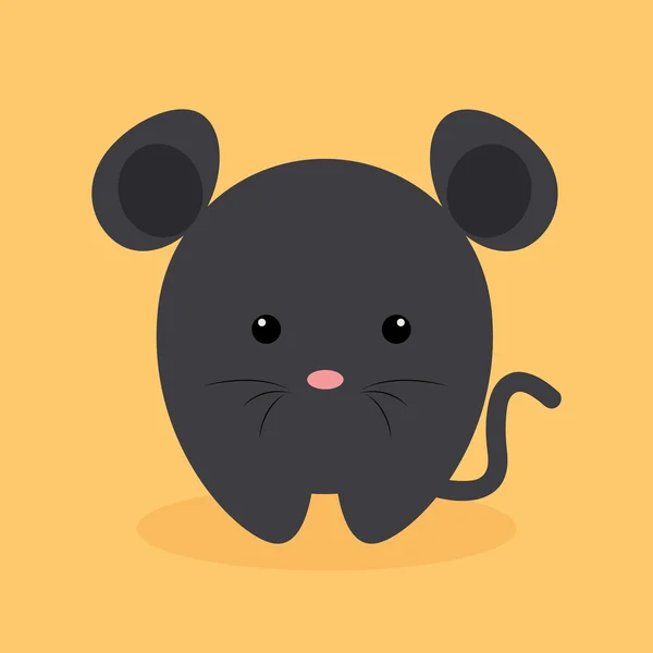Rato bonito dos desenhos animados — Vetor de Stock