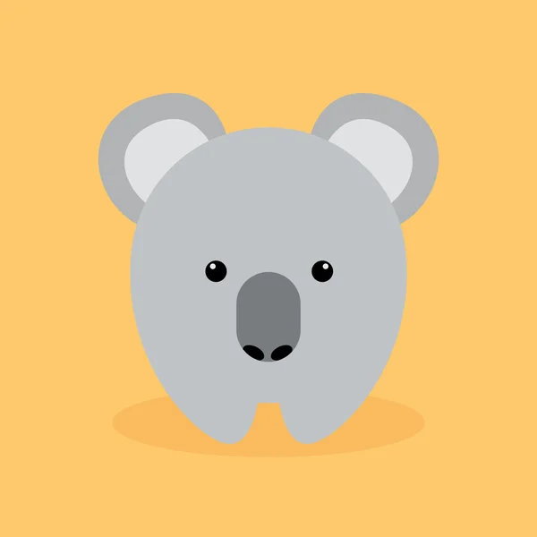 Sevimli çizgi koala — Stok Vektör