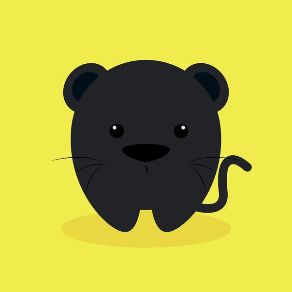 Cute Cartoon puma — Wektor stockowy