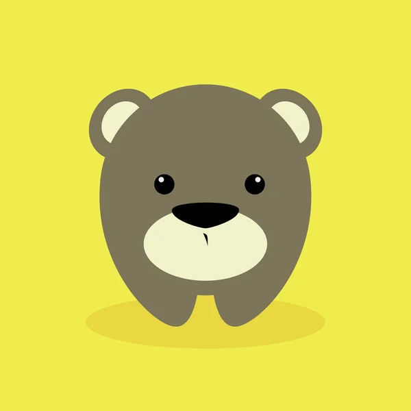 Urso bonito dos desenhos animados — Vetor de Stock