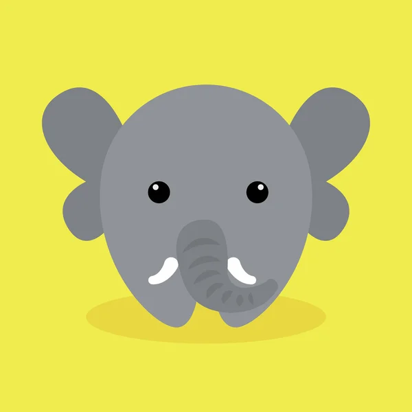 Niedlicher Cartoon-Elefant — Stockvektor