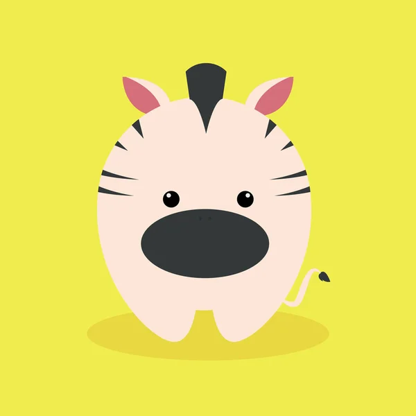 Cute cartoon zebra — Stockvector