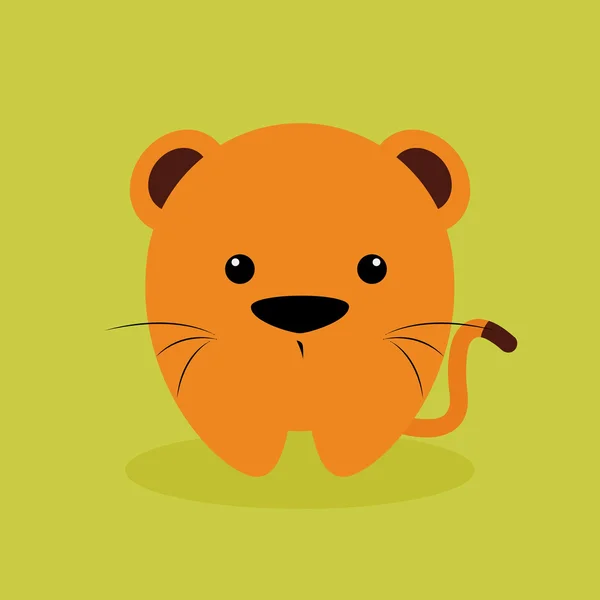 Cute cartoon tijger — Stockvector