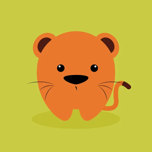 Cute cartoon tijger — Stockvector