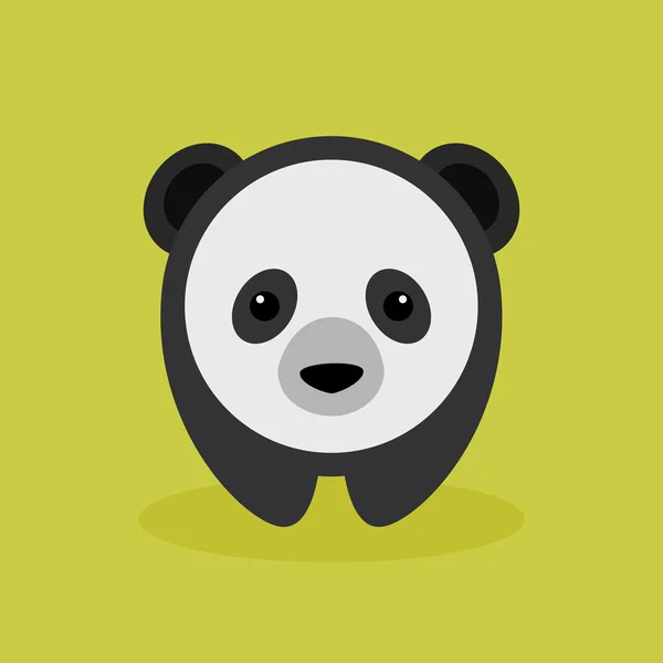 Lindo panda de dibujos animados — Vector de stock