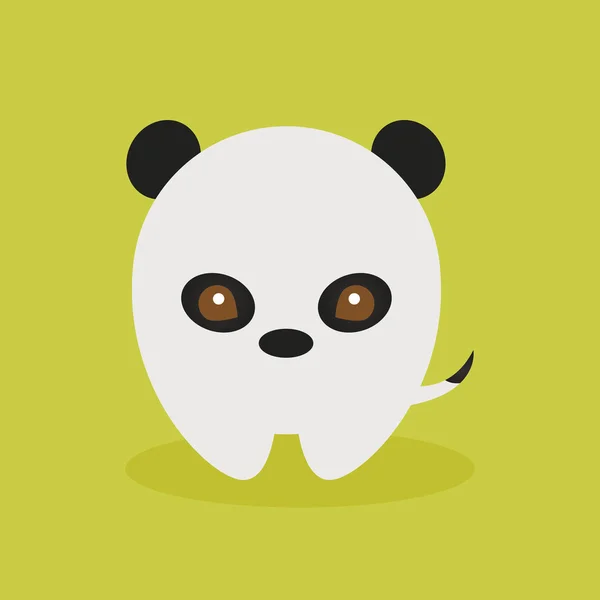 Lindo panda de dibujos animados — Vector de stock