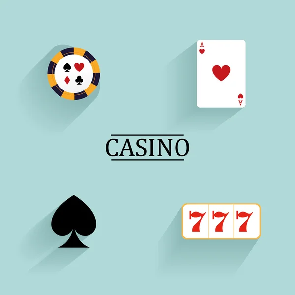 Abstract Casino Objects — Stock Vector