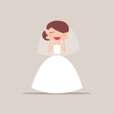 Sevimli gelin ifade yüzler