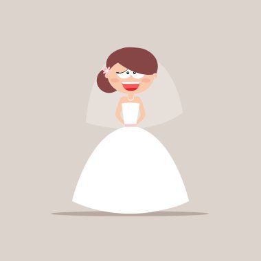 Sevimli gelin ifade yüzler