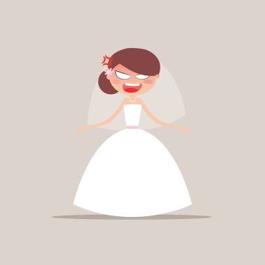 Sevimli gelin ifade yüzler