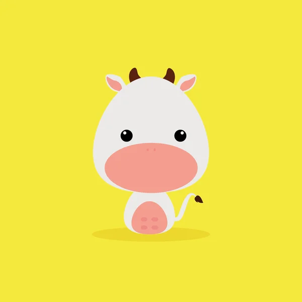 Mignon dessin animé vache sauvage — Image vectorielle