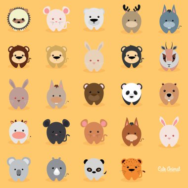 Sevimli çizgi film hayvanları