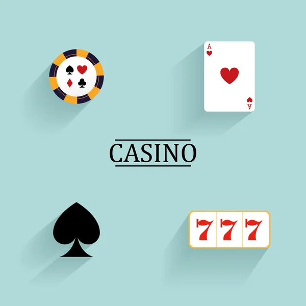 Abstract Casino Objects — Stock Vector