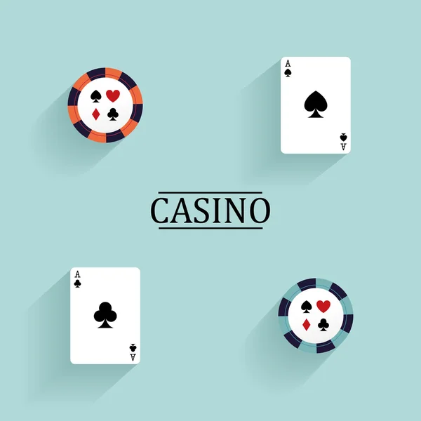 Abstract Casino Objects — Stock Vector